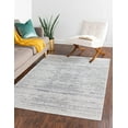 thumbnail image 1 of Unique Loom Decatur Collection Area Rug - Static (4' 2" x 6' 1" Rectangle Ivory/Gray), 1 of 10