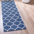 thumbnail image 1 of Unique Loom Decatur Collection Area Rug - Trellis (2' x 7' 10" Runner Navy Blue/Ivory), 1 of 7