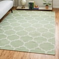 thumbnail image 1 of Unique Loom Decatur Collection Area Rug - Trellis (5' x 7' 2" Rectangle Green/Ivory), 1 of 7