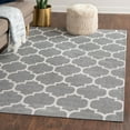 thumbnail image 1 of Unique Loom Decatur Collection Area Rug - Trellis (6' 4" x 9' Rectangle Dark Gray/Ivory), 1 of 7