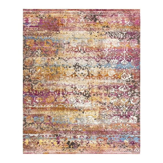 Unique Loom Deepa Collection Area Rug - Arte (7' 10" x 9' 8" Rectangle Multi/Ivory)