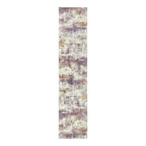 Unique Loom Deepa Collection Area Rug - Cloud (2' 6" x 12' Runner Multi/Beige)