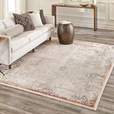 Unique Loom Deepa Collection Area Rug - Ombre (5' 3" x 7' 9" Rectangle Ivory/Beige)