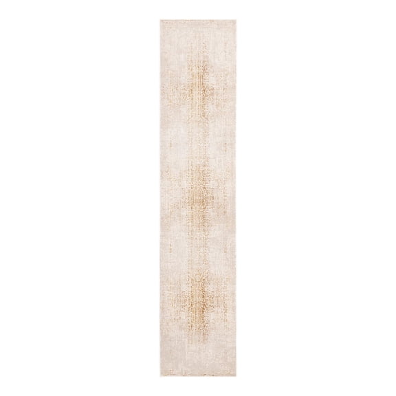 Unique Loom Deepa Collection Area Rug - Pianura (2' 6" x 12' Runner Ivory and Gold)
