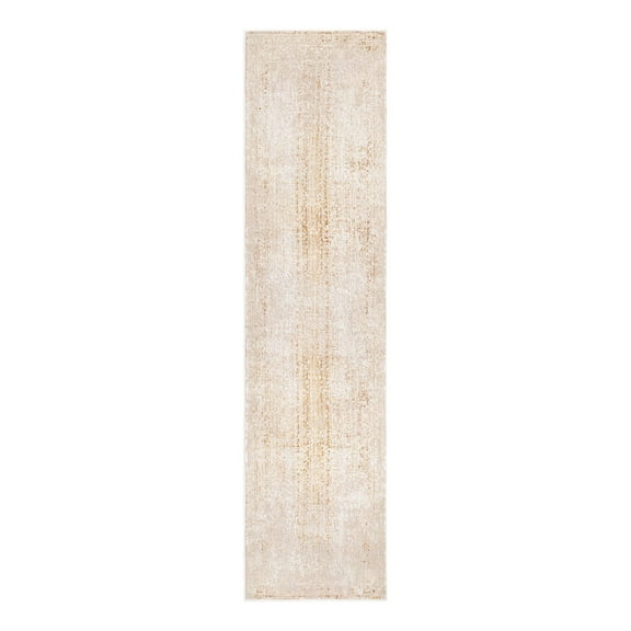 Unique Loom Deepa Collection Area Rug - Pianura (2' x 8' Runner Ivory and Gold)
