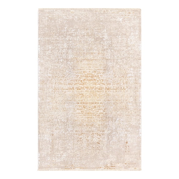 Unique Loom Deepa Collection Area Rug - Pianura (3' 3" x 5' Rectangle Ivory and Gold)