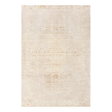 Unique Loom Deepa Collection Area Rug - Pianura (5' 3" x 7' 9" Rectangle Ivory and Gold)