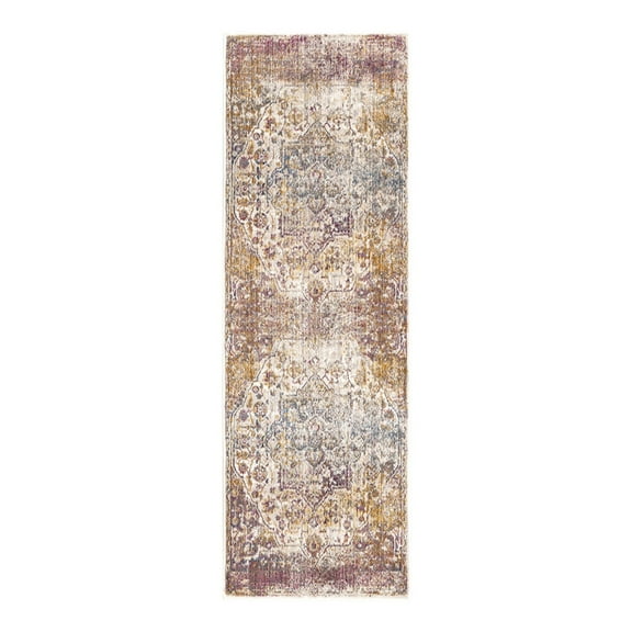 Unique Loom Deepa Collection Area Rug - Regalia (2' x 6' Runner Multi/Blue)