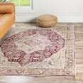 thumbnail image 1 of Unique Loom Deepa Collection Area Rug - Regalia (5' 3" x 7' 9" Rectangle Lavender/Beige), 1 of 12