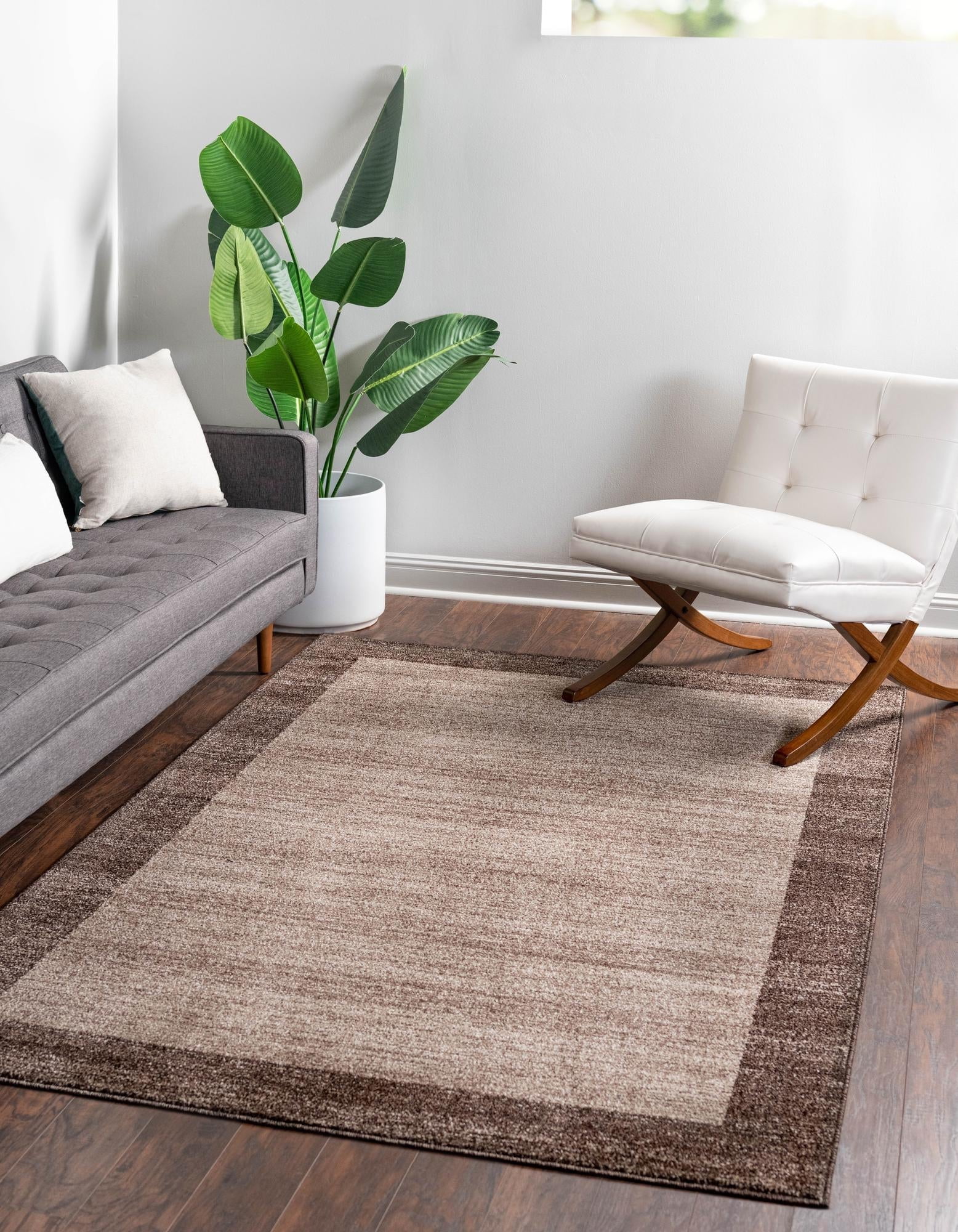 Angelica Light Brown 10'x13' Tufted Synthetic Kids Area Rug