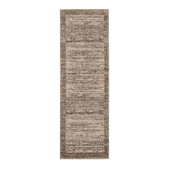 Unique Loom Del Mar Collection Area Rug - Abigail (2' x 6' 1" Runner Beige/Ivory)