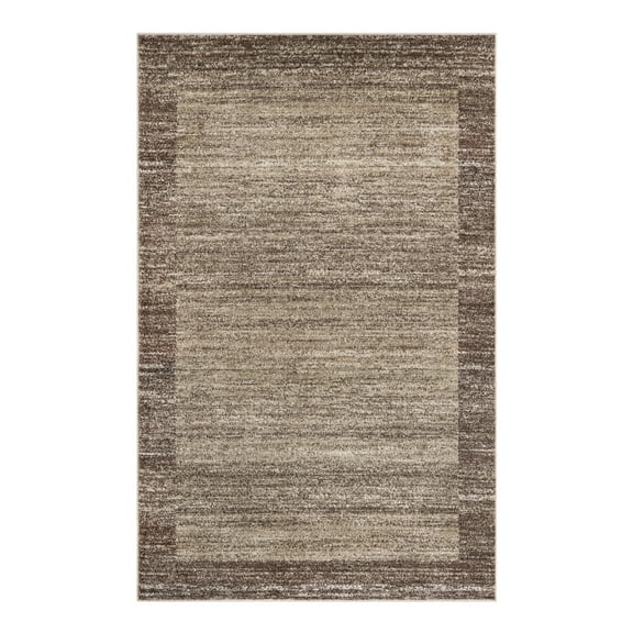 Unique Loom Del Mar Collection Area Rug - Abigail (5' 3" x 8' Rectangle Light Brown/Brown)