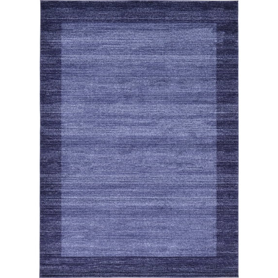 Unique Loom Del Mar Collection Area Rug - Abigail (7' 1" x 10' Rectangle Navy Blue/Blue)