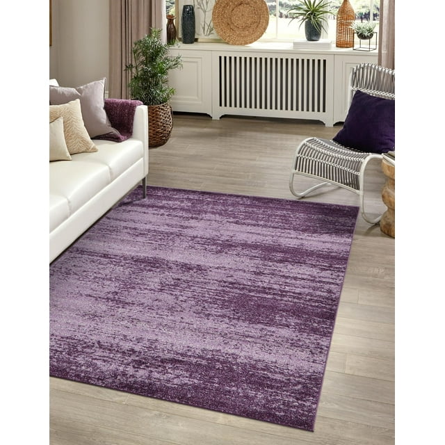 Unique Loom Del Mar Collection Area Rug - Lucille (2' 2" x 3' 1" Rectangle Violet)