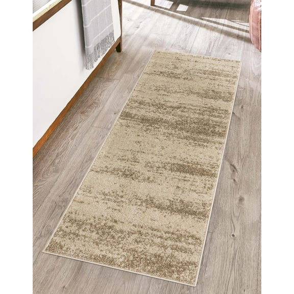Unique Loom Del Mar Collection Area Rug - Lucille (2' 7" x 10' Runner Bone Beige)