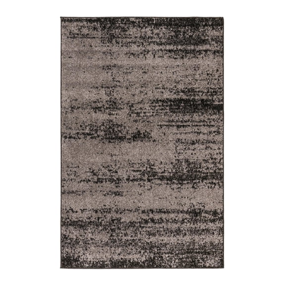 Unique Loom Del Mar Collection Area Rug - Lucille (4' 1" x 6' 1" Rectangle Dark Gray/Ivory)