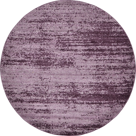 Unique Loom Del Mar Collection Area Rug - Lucille (6' 1" Round Violet)