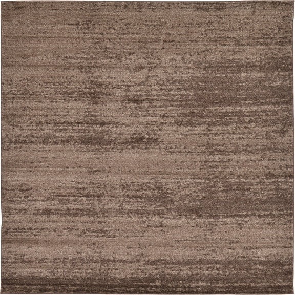 Unique Loom Del Mar Collection Area Rug - Lucille (7' 10" Square Brown/Ivory)