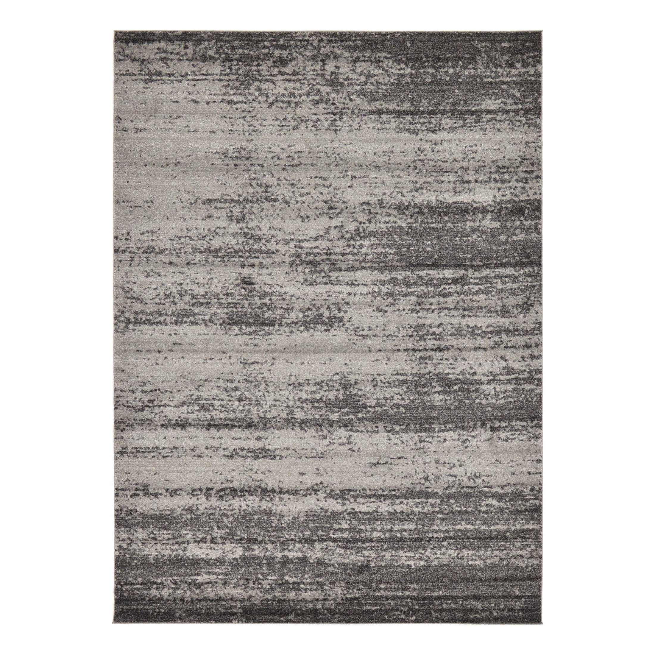 Lucille Dark Gray and Light Gray Tufted Reversible Area Rug