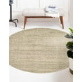 thumbnail image 1 of Unique Loom Del Mar Collection Area Rug - Lucille (8' Round Bone Beige), 1 of 8
