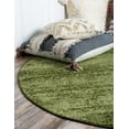 thumbnail image 1 of Unique Loom Del Mar Collection Area Rug - Lucille (8' Round Green/Hunter Green), 1 of 8