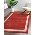 thumbnail image 1 of Unique Loom Del Mar Collection Area Rug - Maria (5' 1" x 8' Rectangle Terracotta/Ivory), 1 of 7