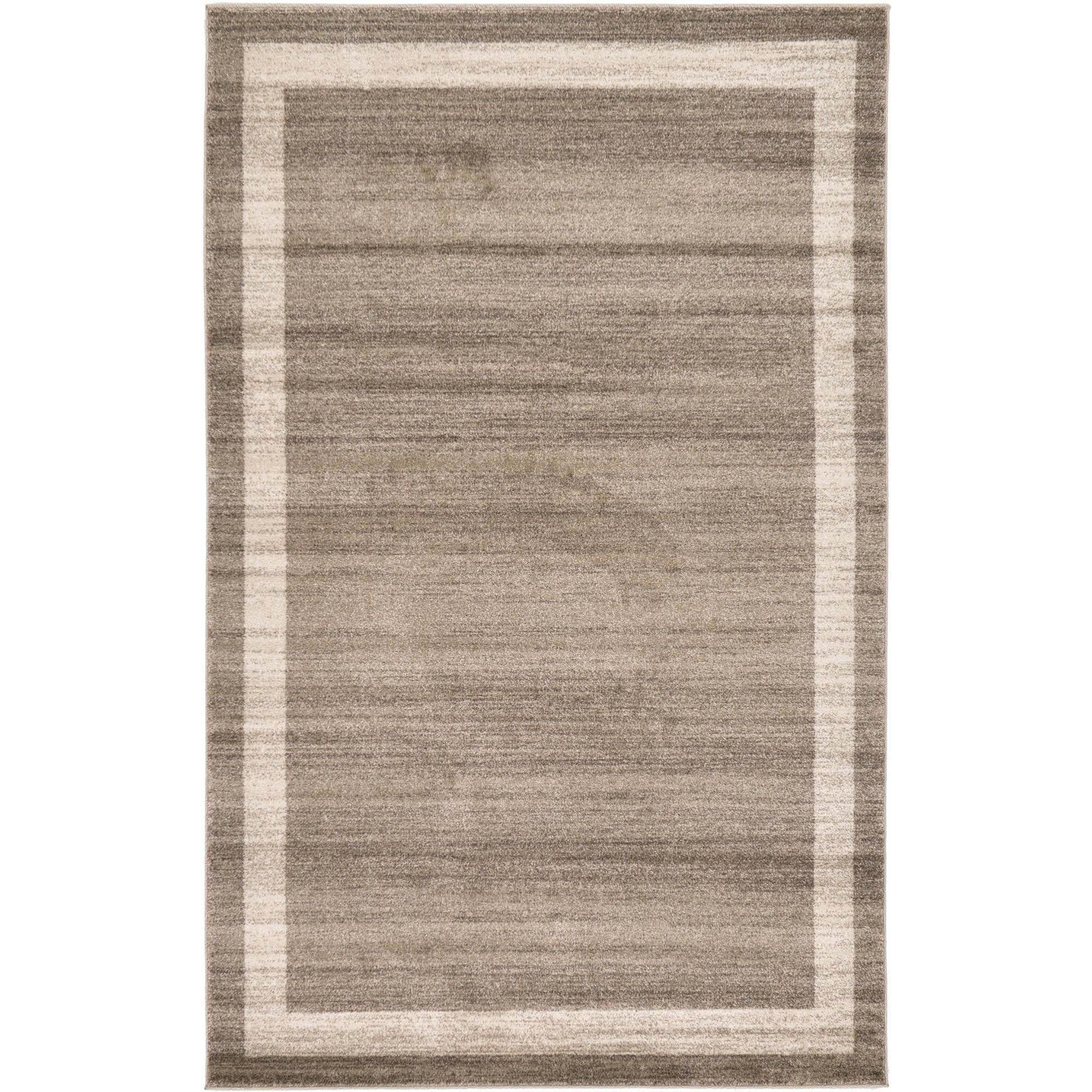 Handmade Tufted Easy-Care Reversible Rug in Light Brown/Beige