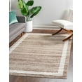 thumbnail image 1 of Unique Loom Del Mar Collection Area Rug - Maria (7' 1" x 10' Rectangle Light Brown/Ivory), 1 of 8