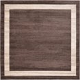thumbnail image 1 of Unique Loom Del Mar Collection Area Rug - Maria (7' 10" Square Brown/Ivory), 1 of 4