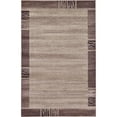 thumbnail image 1 of Unique Loom Del Mar Collection Area Rug - Sarah (5' 3" x 8' Rectangle Dark Beige/Brown), 1 of 7