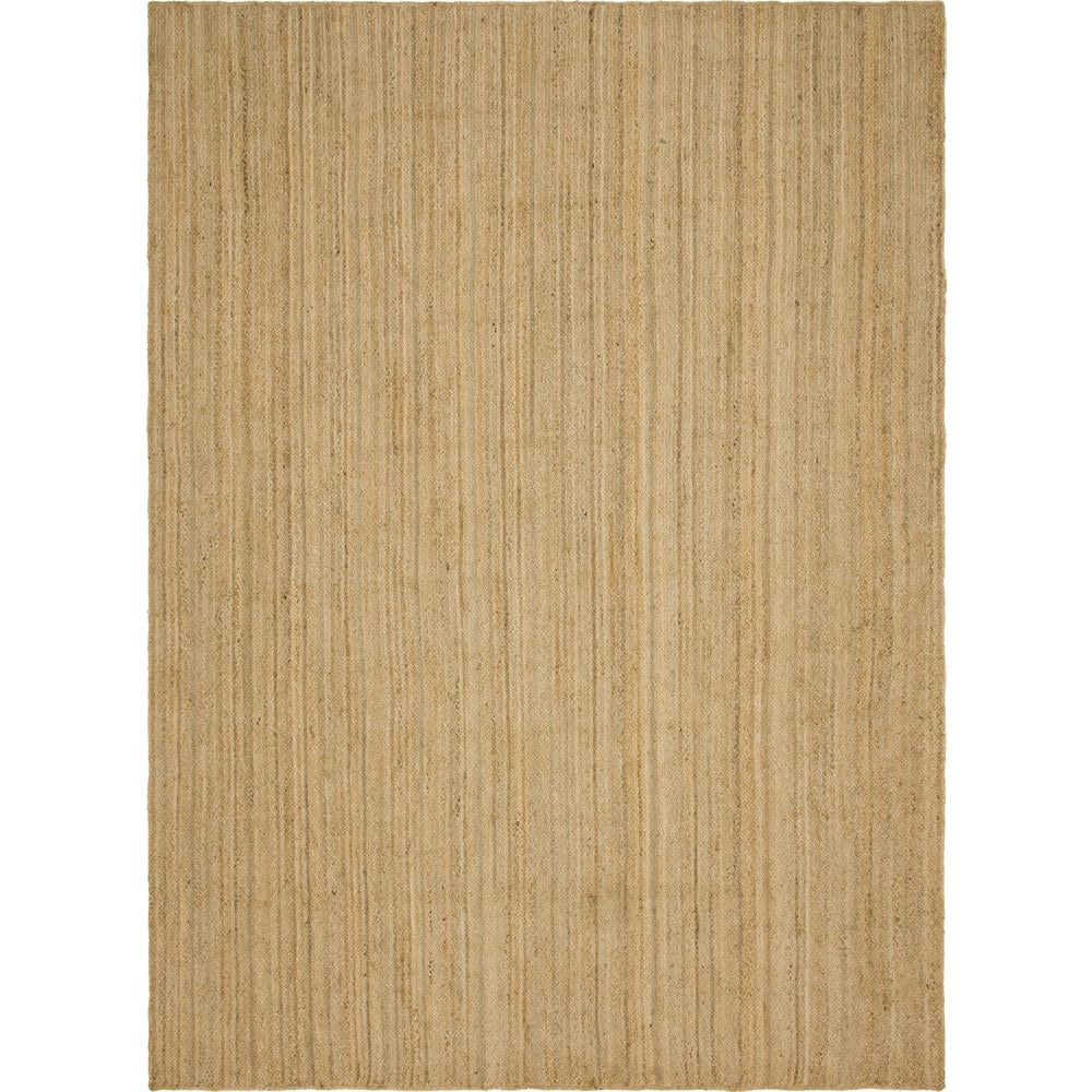 Unique Loom Dhaka Braided Jute Rug Natural 10' x 14' 1" Rectangle