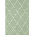 thumbnail image 1 of Unique Loom Diamond Decatur Rug Green/Ivory 6' 4" x 9' Rectangle Textured Trellis Traditional Flatweave Perfect For Living Room Bed Room Dining Room Office, 1 of 7