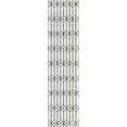 thumbnail image 1 of Unique Loom Matrix Trellis Collection Area Rug - Diamonds (2' x 8' Runner White/Gray), 1 of 2