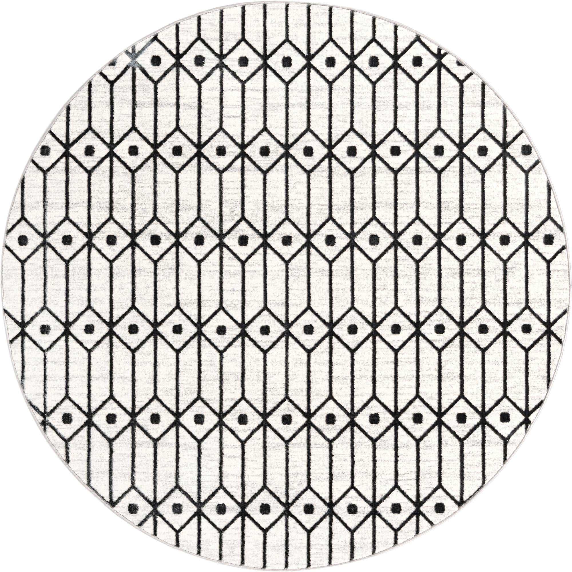 Unique Loom Diamonds Matrix Trellis Rug