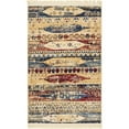 thumbnail image 1 of Unique Loom Distressed Transitional Area Rug, Blue/Beige/Red, 63" x 39", 1 of 3
