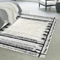 thumbnail image 1 of Unique Loom Tagine Collection Area Rug - Donya (5' 3" x 8' Rectangle Black and White/Gray), 1 of 6