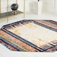thumbnail image 1 of Unique Loom Tagine Collection Area Rug - Donya (7' 10" Octagon Multi/Black), 1 of 6