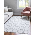 thumbnail image 1 of Unique Loom Dots Matrix Trellis Rug ,5' 0" x 8' 0" ,White, 1 of 6