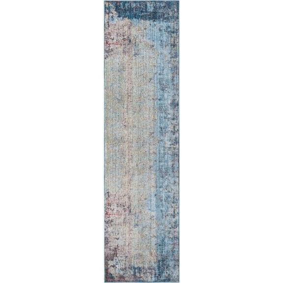 Jill Zarin Downtown Collection Area Rug - Greenwich Village (2' 7" x 10' Runner Multi/Black)