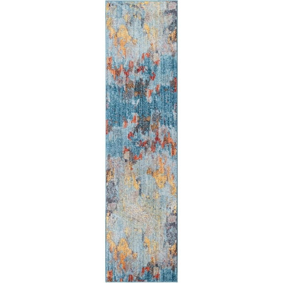 Unique Loom Downtown Tribeca Area Rug 2' 0" x 8' 0", Runner Multi