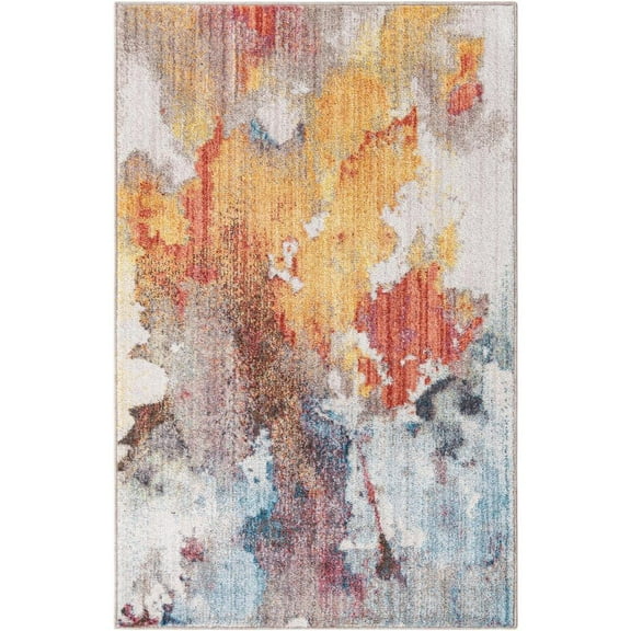 Unique Loom Downtown Flatiron Area Rug 3' 3" x 5' 3", Rectangular Multi