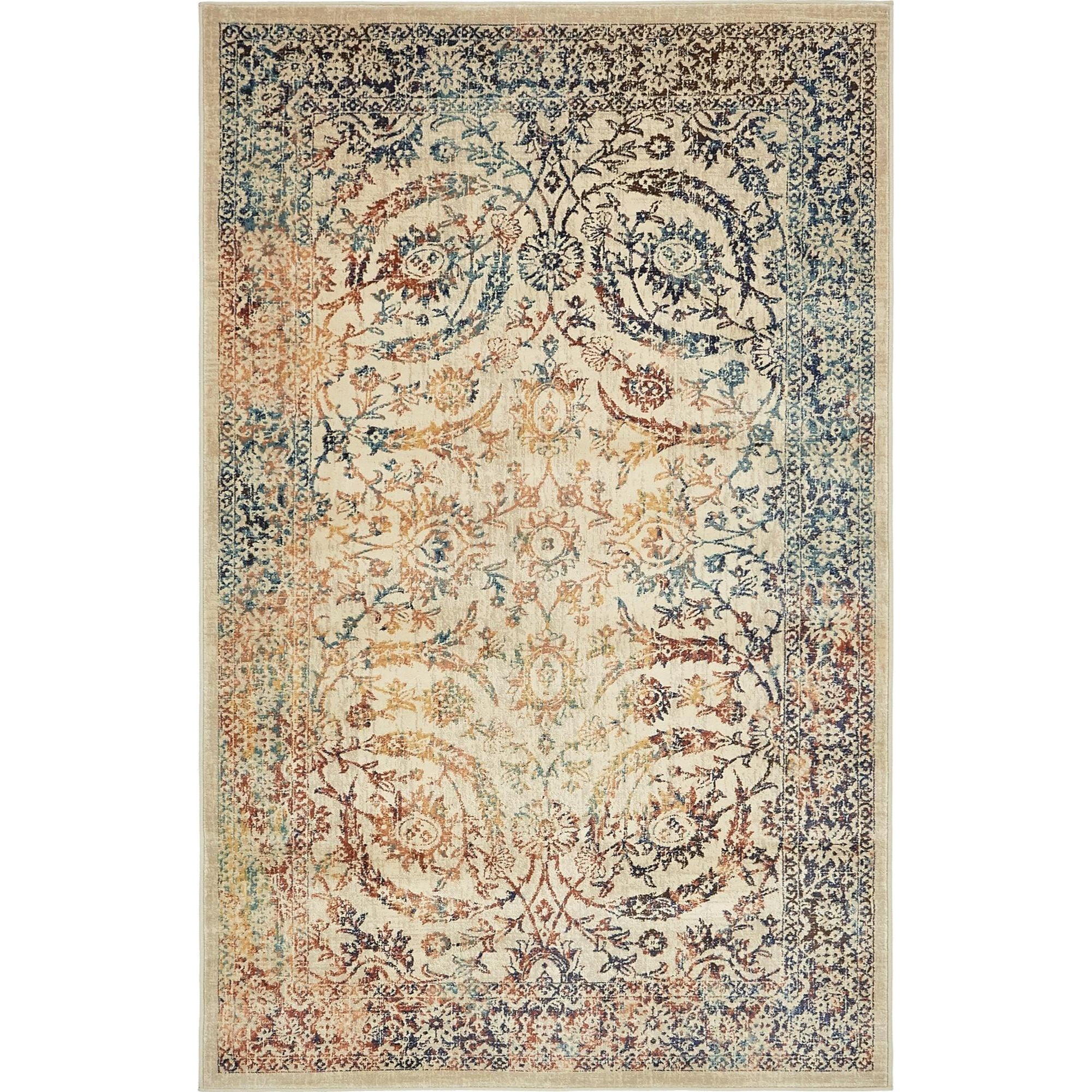 Dragor Rug Unique Loom Dragor Oslo Rug, Beige (5' 0 x 8' 0) - Walmart.com