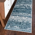 thumbnail image 1 of Unique Loom Leipzig Collection Area Rug - Dresden (2' 7" x 10' Runner Blue/Gray), 1 of 6