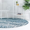 thumbnail image 1 of Unique Loom Leipzig Collection Area Rug - Dresden (7' 1" Round Blue/Gray), 1 of 6