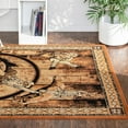 thumbnail image 1 of Unique Loom Pioneer Collection Area Rug - Dutton (7' 10" x 10' Rectangle Walnut/Beige), 1 of 7