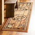 thumbnail image 1 of Unique Loom Pioneer Collection Area Rug - Dutton (2' x 10' Runner Walnut/Beige), 1 of 7