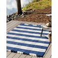 thumbnail image 1 of Unique Loom Eco Plaid Indoor Outdoor Washable Collection Area Rug - Balmoral (10' x 14' 1" Rectangle Navy Blue/Ivory), 1 of 11