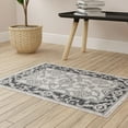 thumbnail image 1 of Unique Loom Eco Traditional Collection Area Rug - Animate (10' x 13' Rectangle Ivory Gray/Black), 1 of 7