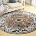 thumbnail image 1 of Unique Loom Eco Traditional Collection Area Rug - Animate (3' 3" Round Almond Beige/Black), 1 of 6