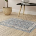 thumbnail image 1 of Unique Loom Eco Traditional Collection Area Rug - Coherance (4' x 6' Rectangle Harbor Blue/Ivory), 1 of 7
